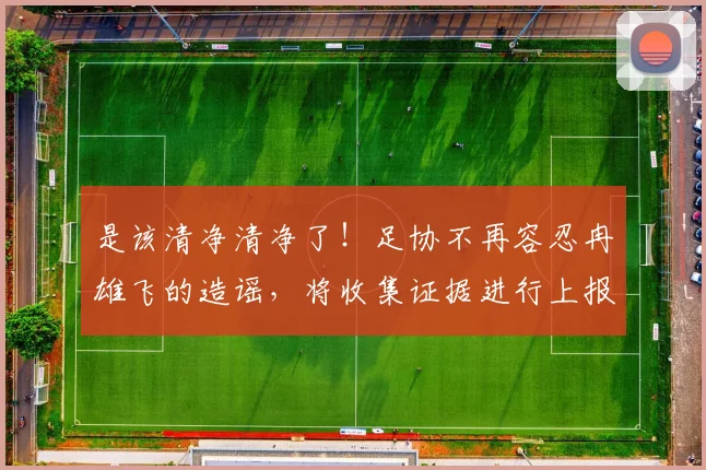 是该清净清净了！足协不再容忍冉雄飞的造谣，将收集证据进行上报