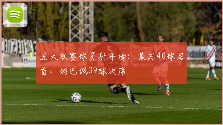 五大联赛球员射手榜：莱万40球居首，姆巴佩39球次席